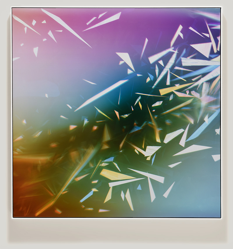 color photogram titled: Advancing Residue