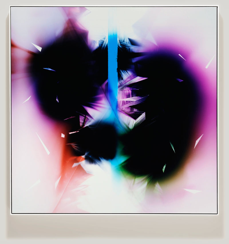 minimalist color photogram titled; Ecotone Unification by artist Richard Slechta