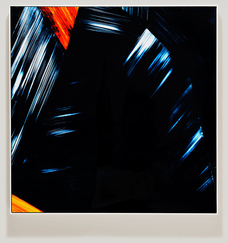 color photogram titled; Elegant Detection by artist Richard Slechta