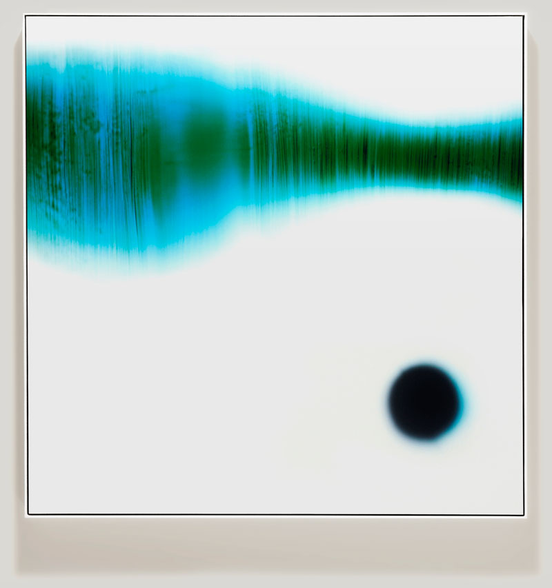 minimalist color photogram titled; Extended Induction by artist Richard Slechta