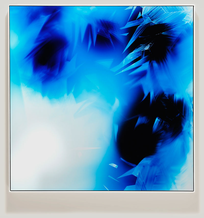 minimalist color photogram titled; Immersed Boundaryby artist Richard Slechta