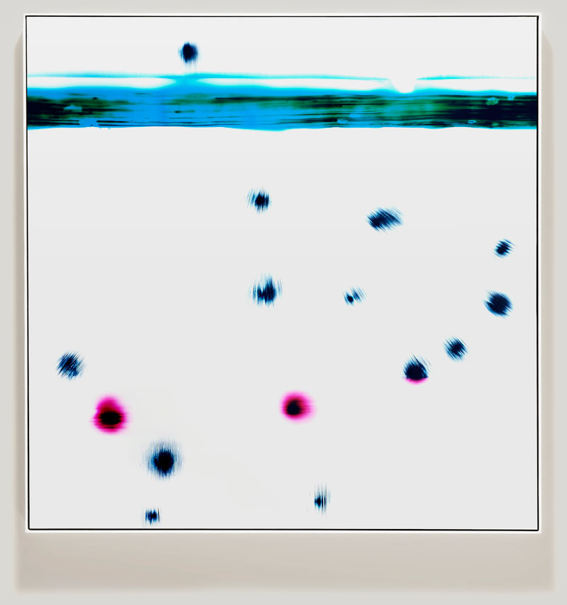 minimalist color photogram titled; Induced Release by artist Richard Slechta