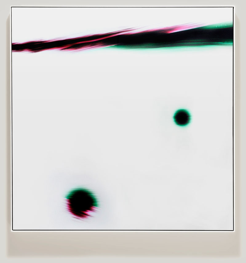 minimalist color photogram titled; Moral Preparedness by artist Richard Slechta