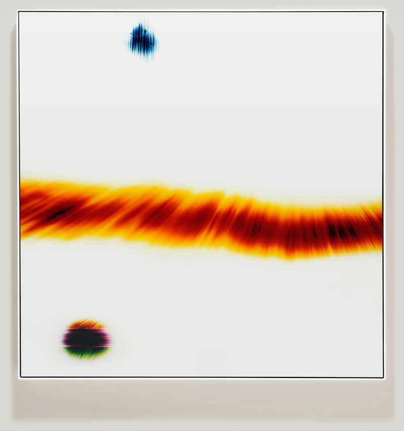 minimalist color photogram titled; Oscillating States by artist Richard Slechta