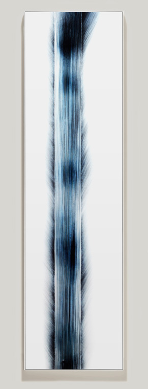 minimalist color photogram titled: Idling The Fringe, by artist Richard Slechta