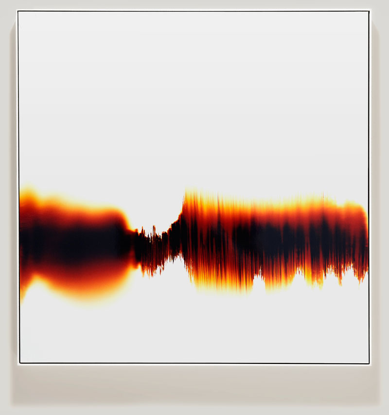 minimalist color photogram titled; Seismic Indifference by artist Richard Slechta