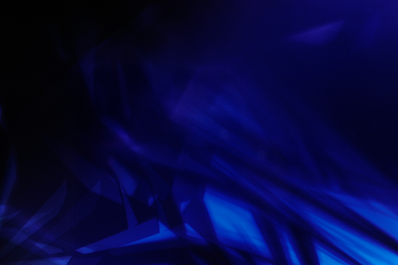 close-up detail of color photogram titled: Sheer Amplification from the Cascades Series