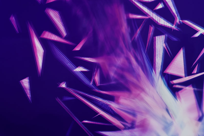 close-up detail of vibrant photogram titled: Sublimation Egress from the series Precariously Bright