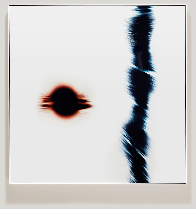 minimalist color photogram titled; Systemic Impulse by artist Richard Slechta
