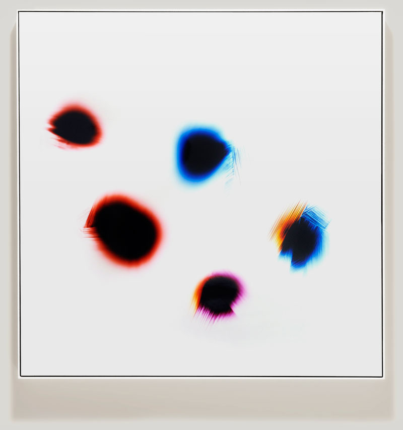 minimalist color photogram titled; Whimsical Uncertainty by artist Richard Slechta